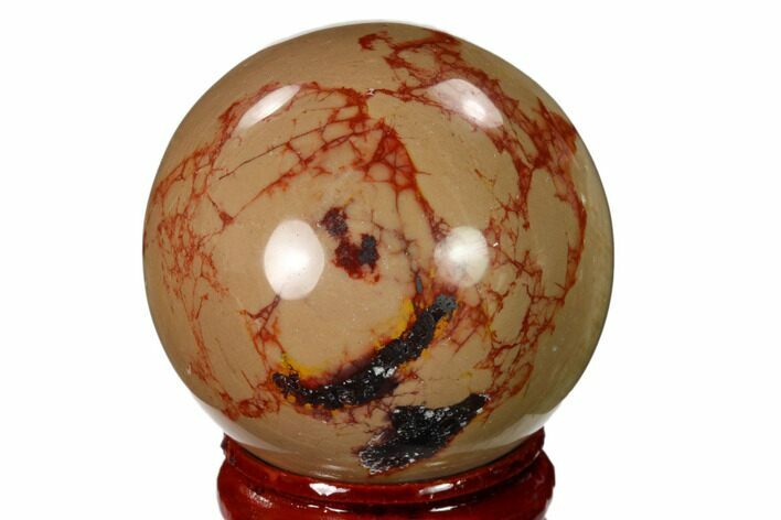 Polished Mookaite Jasper Sphere - Australia #150265